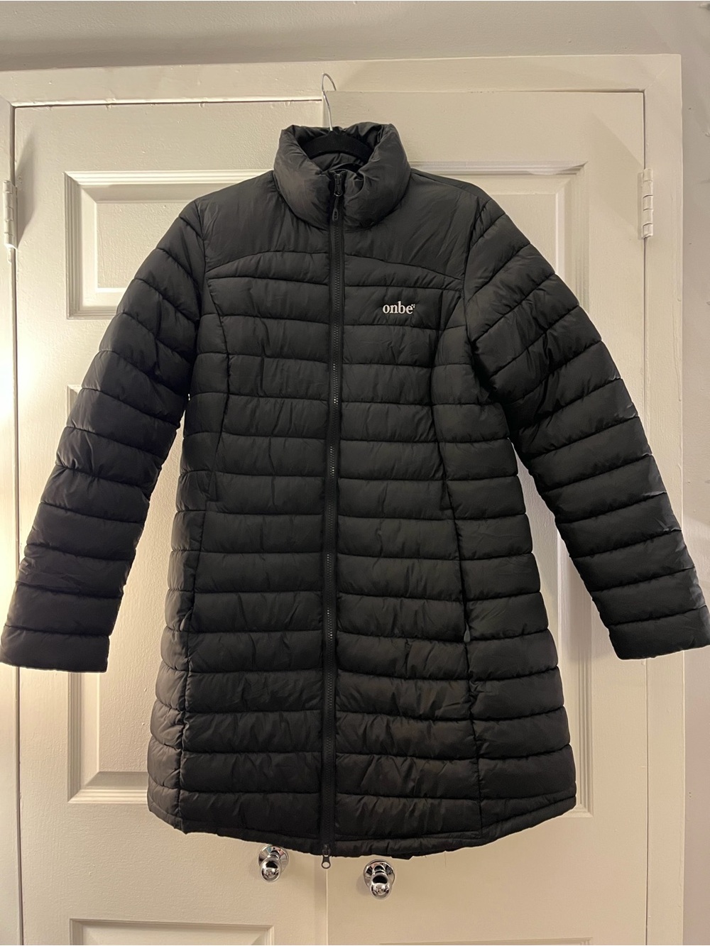 Port Authority Black Long Quilted Puffer Coat
